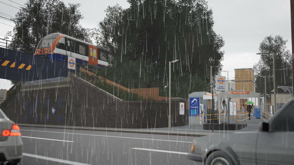 Official Brand Logo of Train Sim World 4 London Overground Suffragette Line Overview From Metruvia Simulation