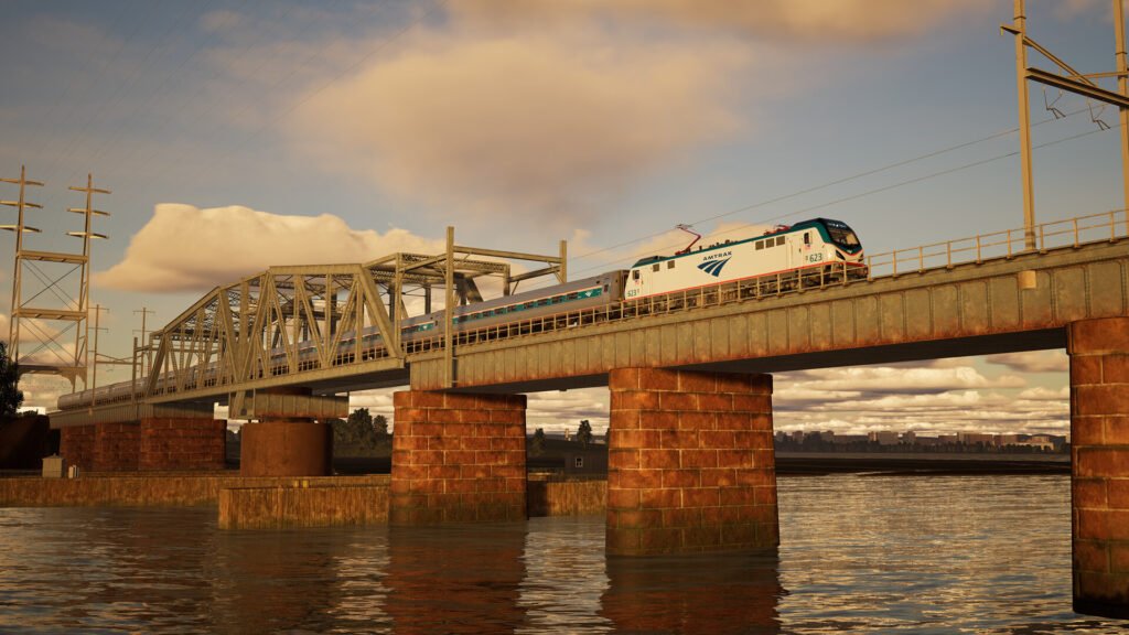 Official Brand Logo of Train Sim World 4 Northeast Corridor: New York - Trenton Overview From Metruvia Simulation