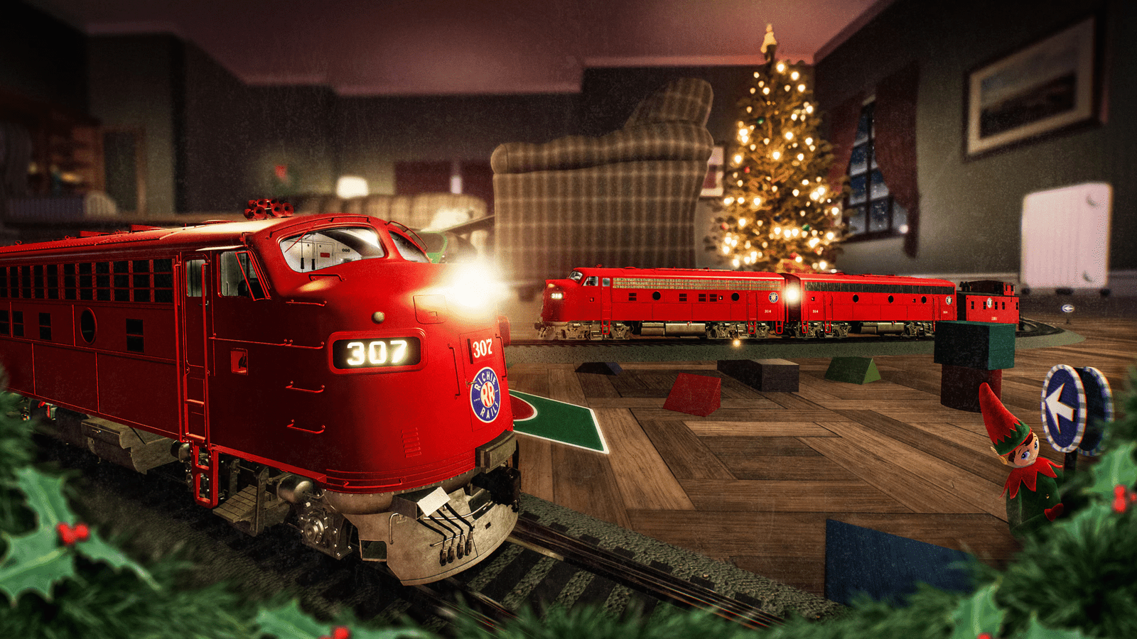 Official Brand Logo of Train Sim World 3 The Holiday Express Overview From Metruvia Simulation