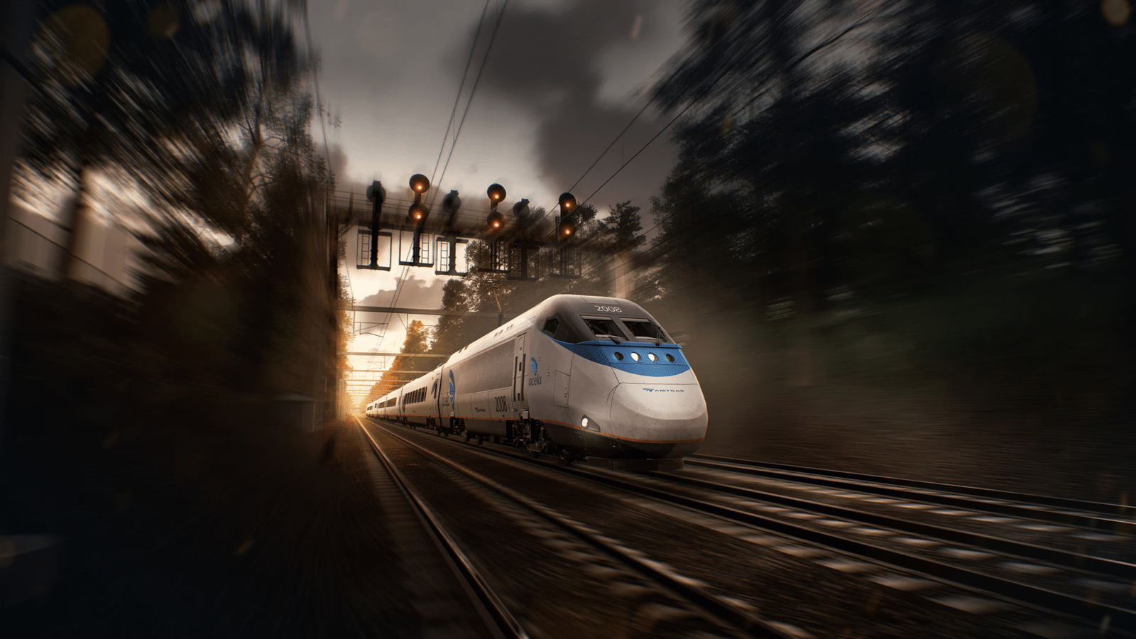 Official Brand Logo of Train Sim World 3 Amtrak's Acela Overview From Metruvia Simulation