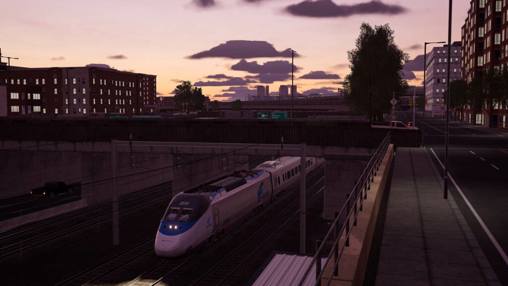 Official Brand Logo of Train Sim World 3 Amtrak's Acela Overview From Metruvia Simulation