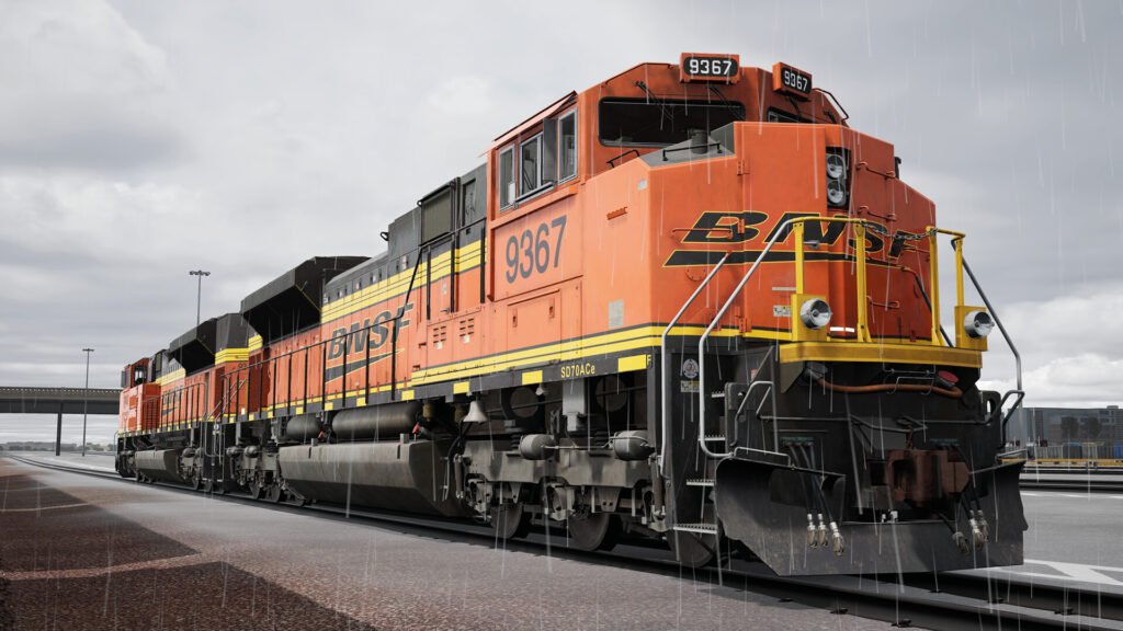 Official Brand Logo of Train Sim World 3 BNSF SD70ACe Overview From Metruvia Simulation