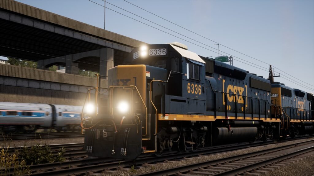 Official Brand Logo of Train Sim World 2018 CSX GP40-2 Overview From Metruvia Simulation