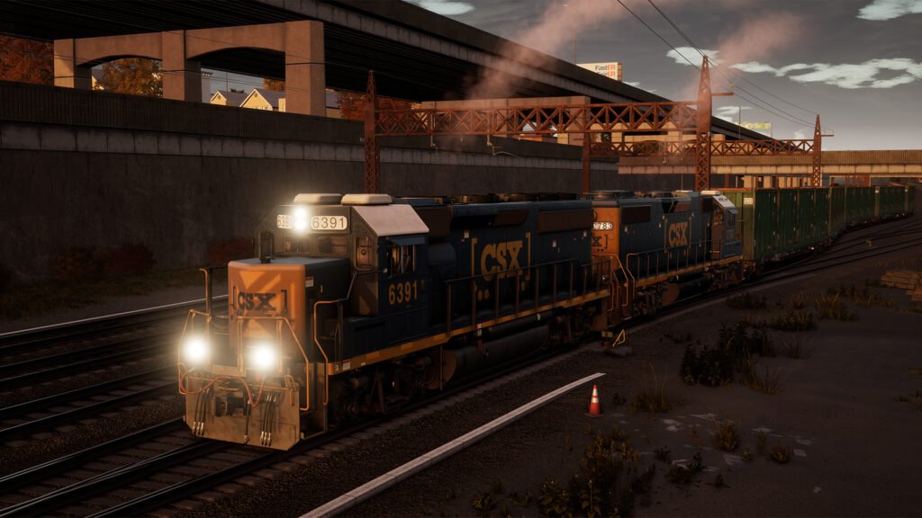 Official Brand Logo of Train Sim World 2018 CSX GP40-2 Overview From Metruvia Simulation