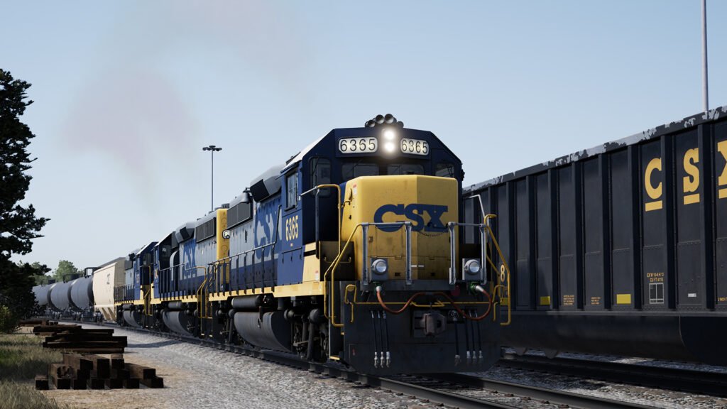 Official Brand Logo of Train Sim World 2018 CSX GP40-2 Overview From Metruvia Simulation