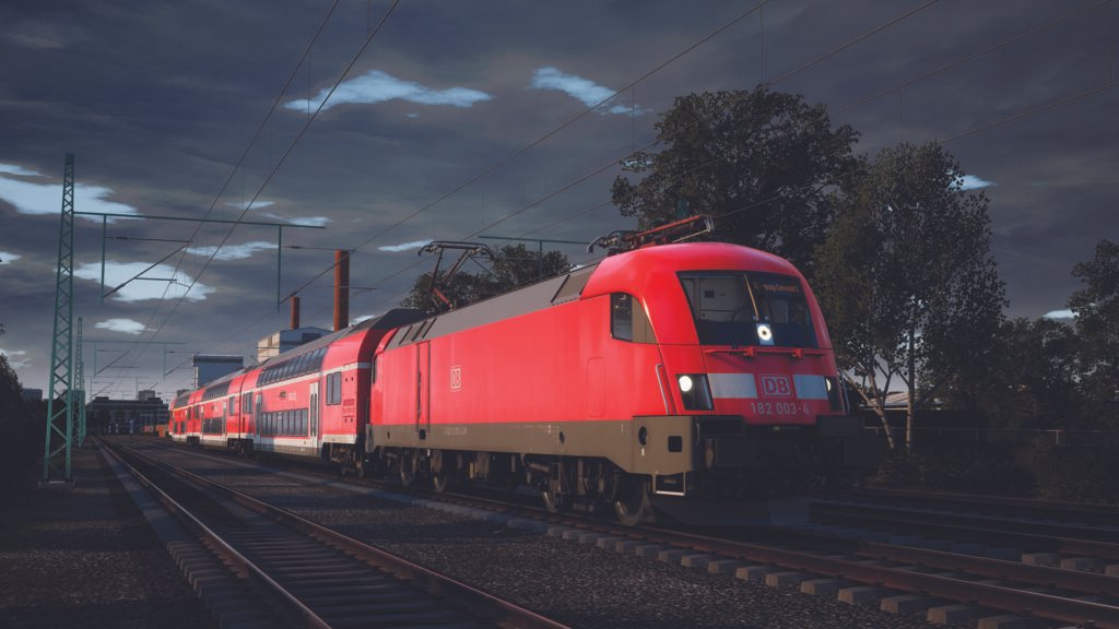 Official Brand Logo of Train Sim World 2018 DB BR 182 Overview From Metruvia Simulation