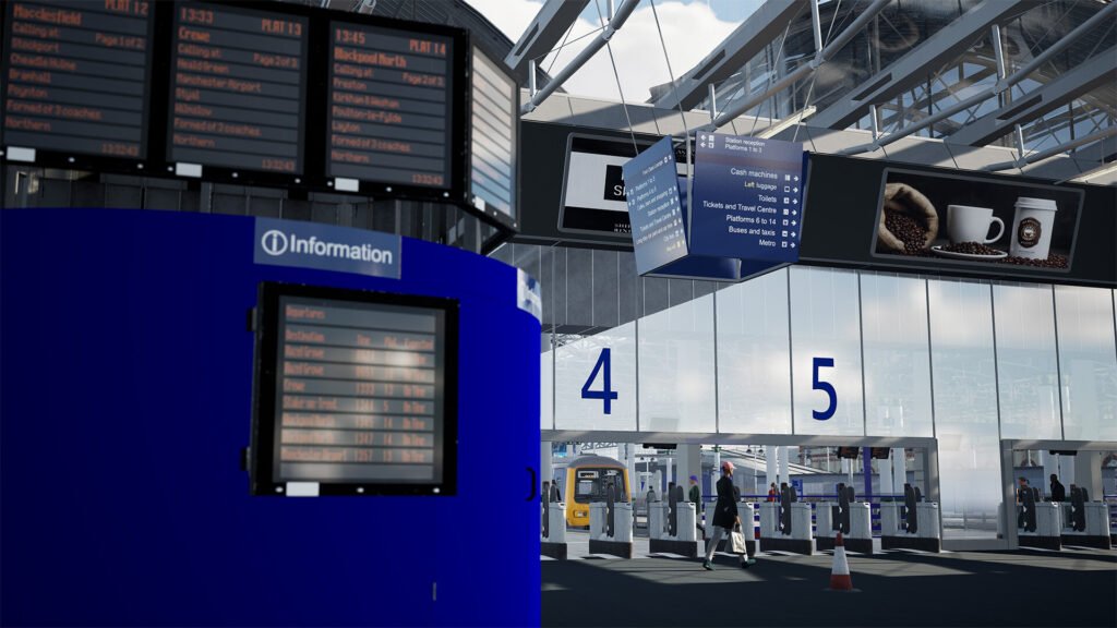 Official Brand Logo of Train Sim World 5 Manchester Airport Commuter Overview From Metruvia Simulation