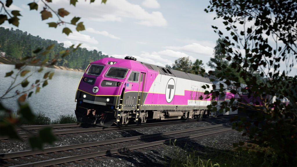 Official Brand Logo of Train Sim World 5 MBTA Commuter Overview From Metruvia Simulation
