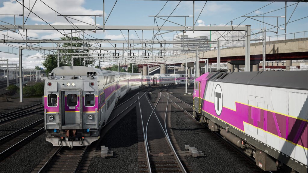 Official Brand Logo of Train Sim World 5 MBTA Commuter Overview From Metruvia Simulation
