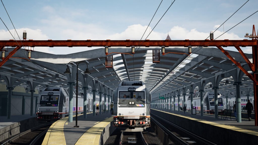Official Brand Logo of Train Sim World 5 NJ TRANSIT® ALP-45DP Overview From Metruvia Simulation