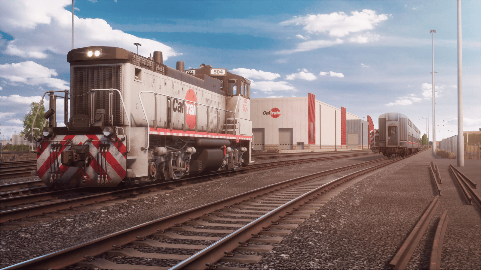 Official Brand Logo of Train Sim World 2020 Peninsula Corridor: MP15DC Switcher Overview From Metruvia Simulation