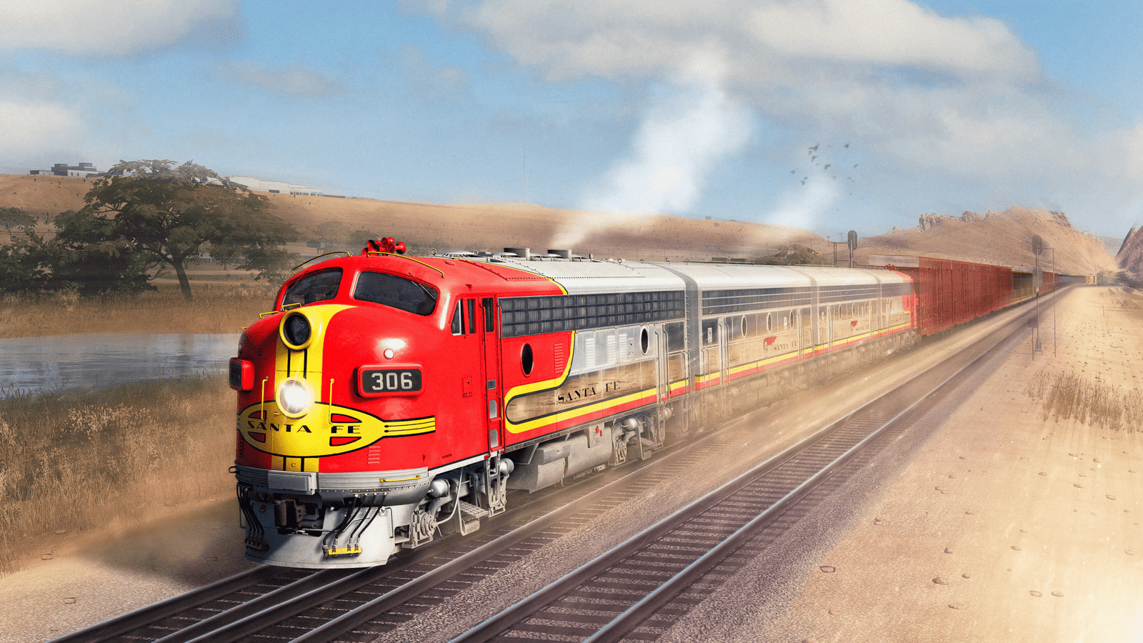 Official Brand Logo of Train Sim World 3 Santa Fe F7 Overview From Metruvia Simulation