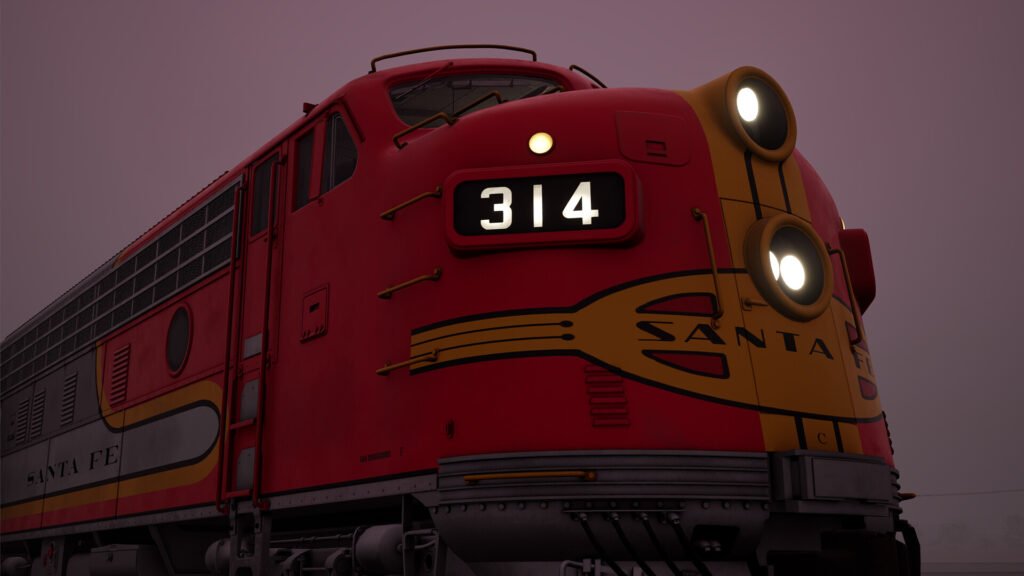Official Brand Logo of Train Sim World 2 Santa Fe F7 Overview From Metruvia Simulation