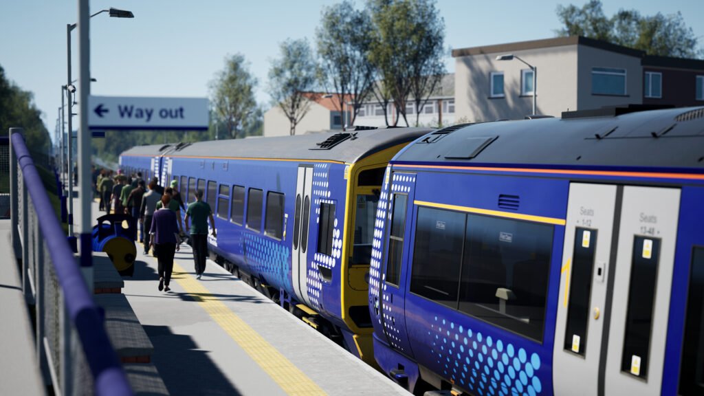 Official Brand Logo of Train Sim World 4 ScotRail BR Class 158 Sprinter Overview From Metruvia Simulation