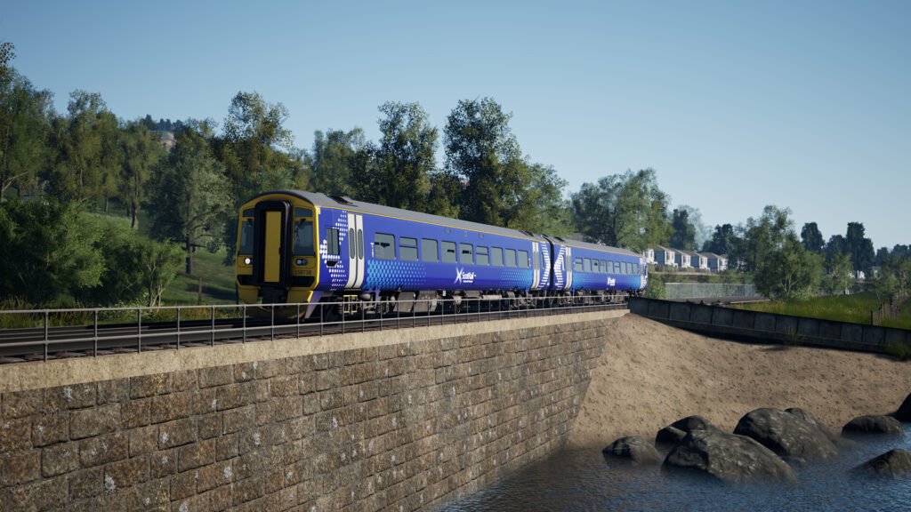 Official Brand Logo of Train Sim World 4 ScotRail BR Class 158 Sprinter Overview From Metruvia Simulation