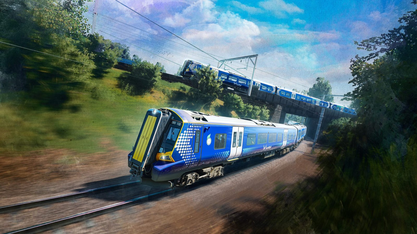 Official Brand Logo of Train Sim World 4 ScotRail BR Class 380 EMU Overview From Metruvia Simulation