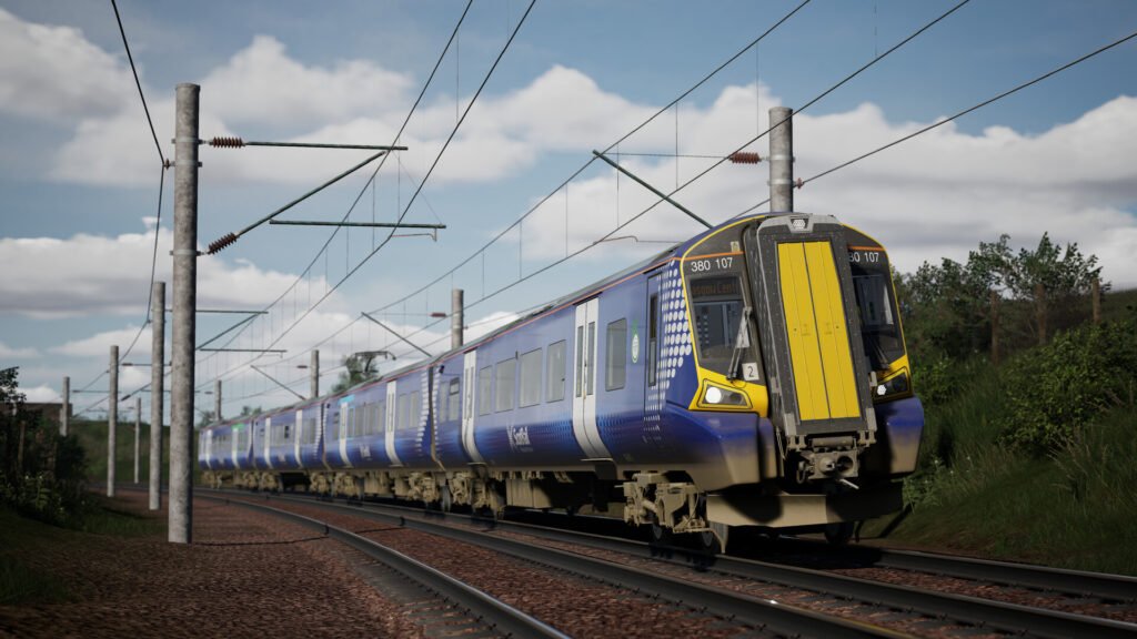 Official Brand Logo of Train Sim World 4 ScotRail BR Class 380 EMU Overview From Metruvia Simulation